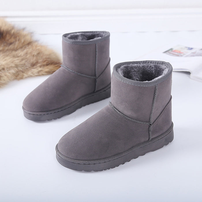 Warmfell Women's faux fur snow boots, flat and non-slip, in 11 colours