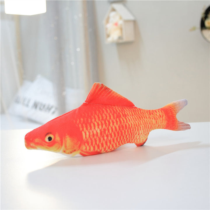 Realistic flopping fish cat toy