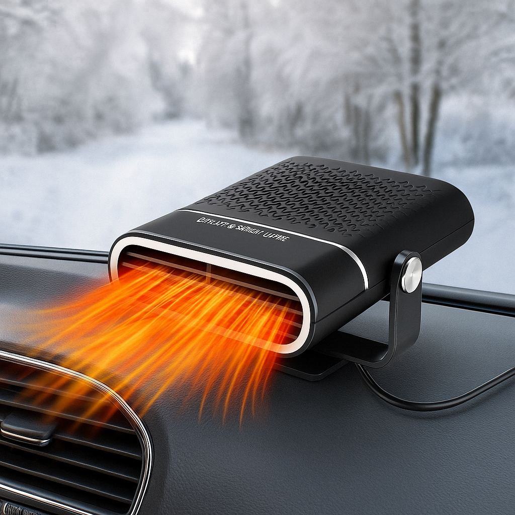 Warmfell™ Portable 12V/USB Car Heater and Cooler with Rotating Base