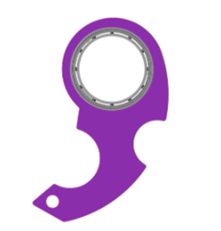 Warmfell Fidget spinner keyring with bottle opener