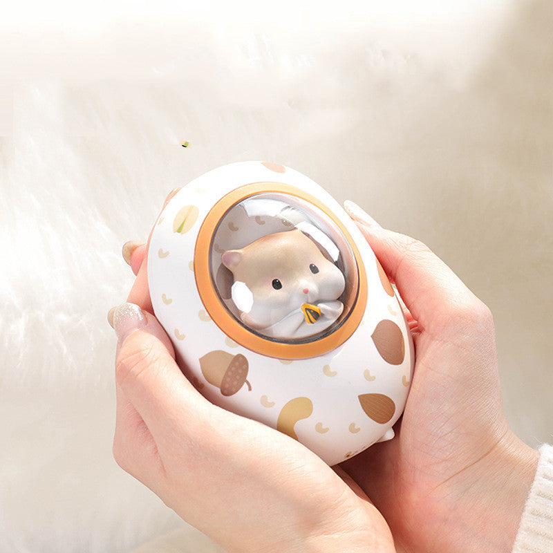 Hamster Hand Warmer And 5000mAh Power Bank, 4 Heat Levels