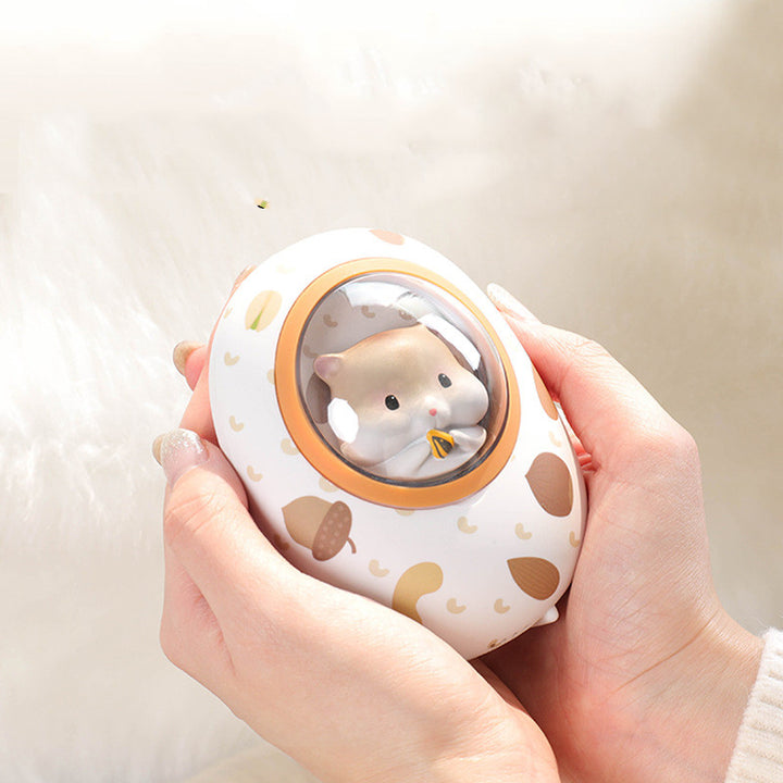 Hamster Hand Warmer And 5000mAh Power Bank, 4 Heat Levels