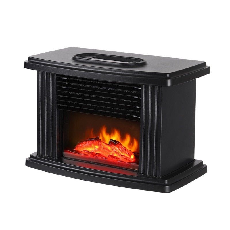 European Style Electric Fireplace Heater With LED Flame And Remote