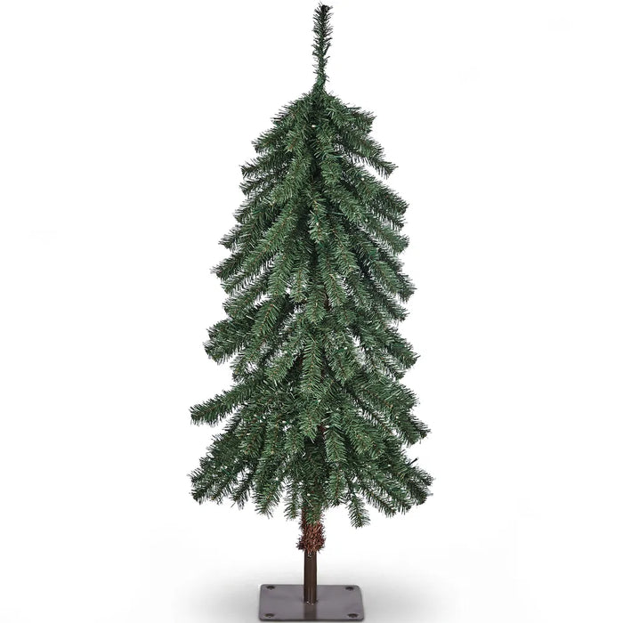 Warmfell 4ft Pre-Lit Cedar Christmas Tree with Battery Lights