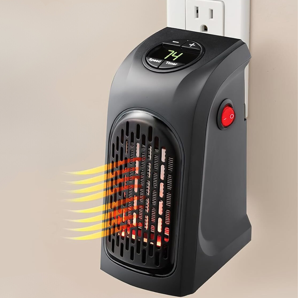 Warmfell™ Wall-Mountable PTC Plug-In Heater with Thermostat