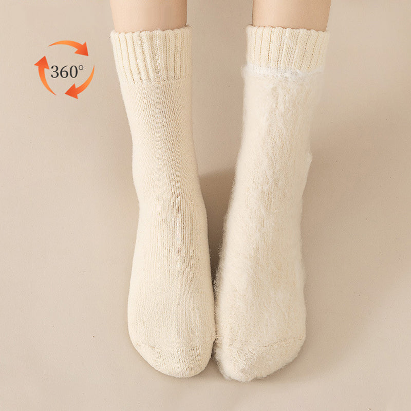 Warmfell™ Fleece-Lined Thermal Socks, 3-Pair Set with Moisture Wicking