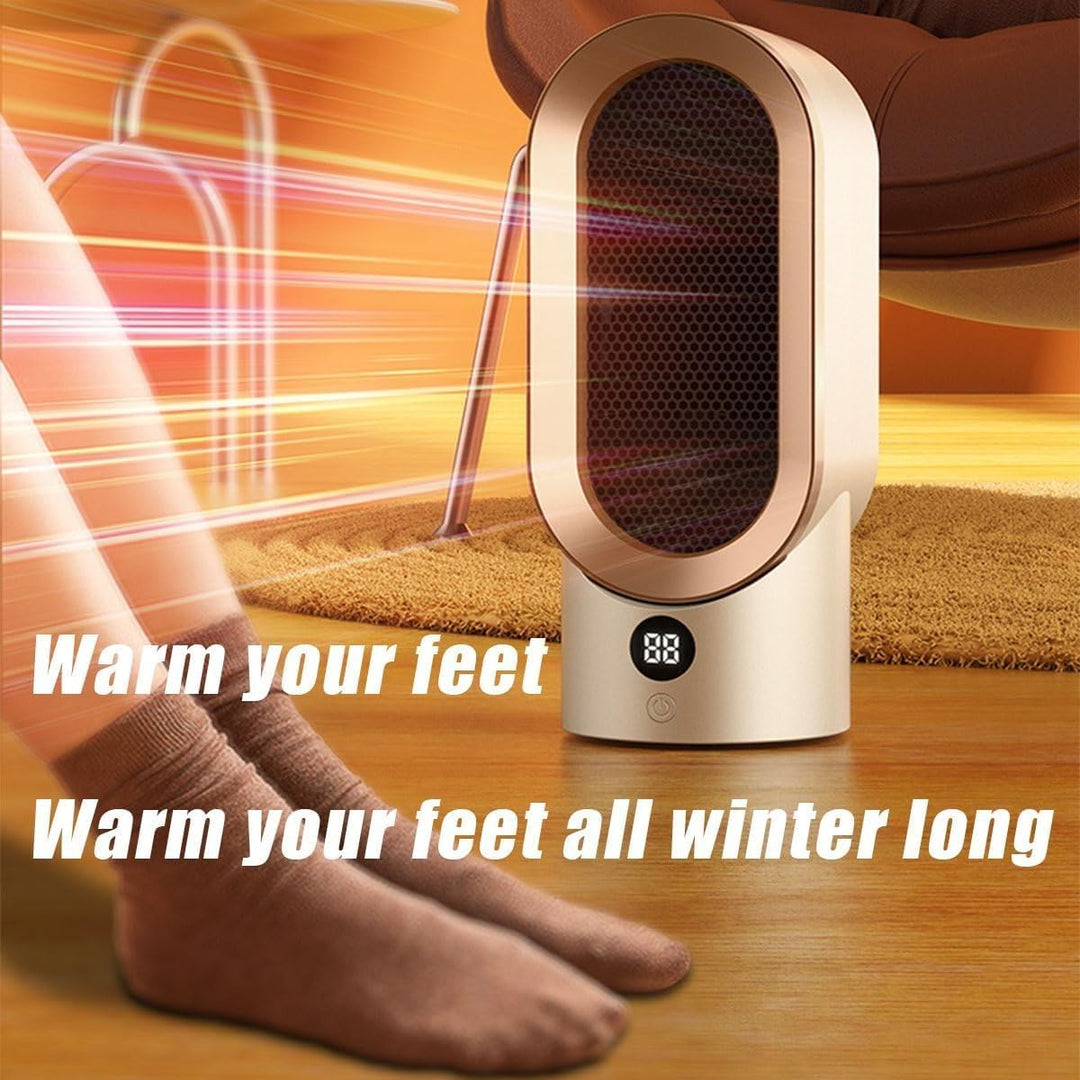 Warmfell™ Compact 800W Fan Heater with Cool-Touch Casing and Auto Off