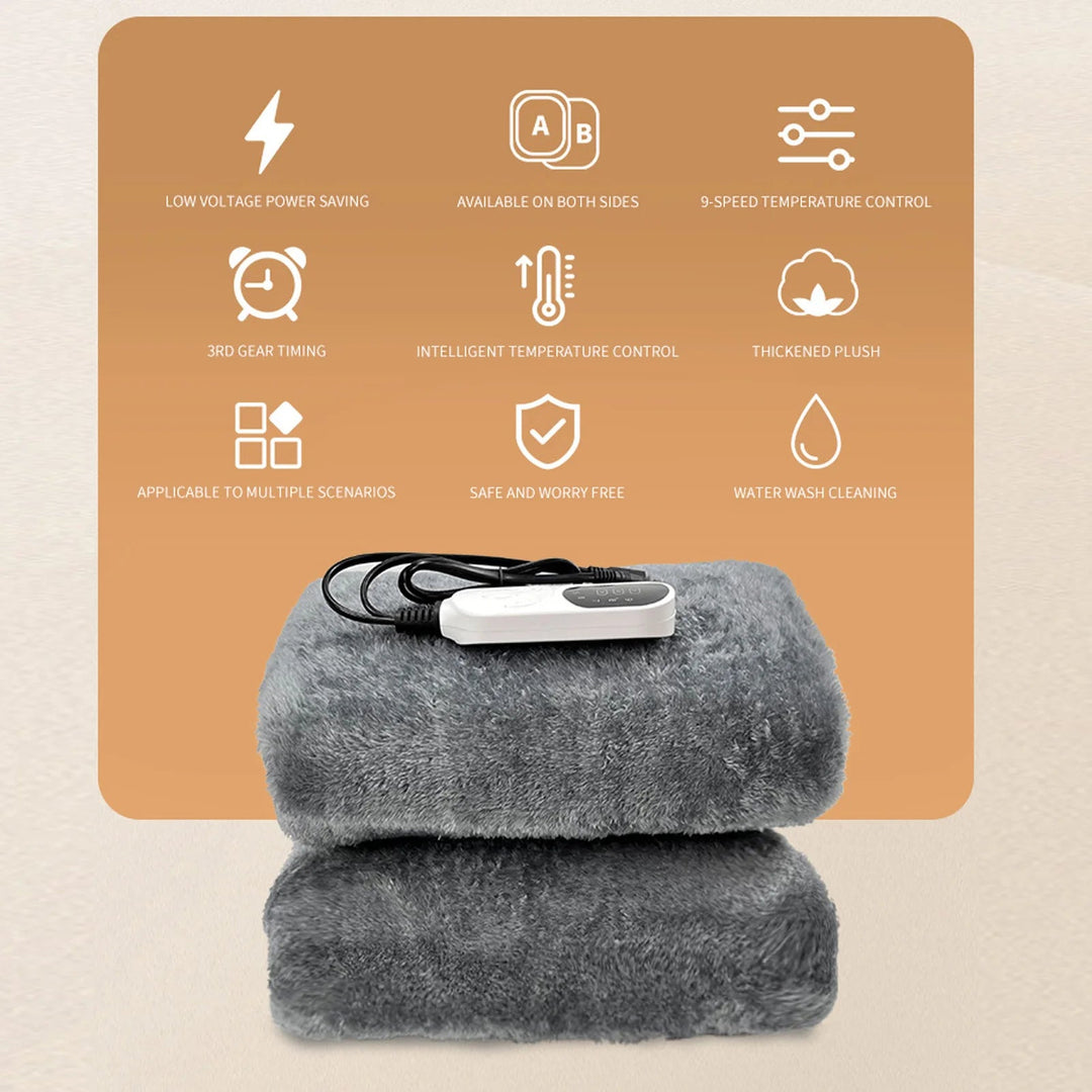 Warmfell™ 12V Car Heated Blanket in Soft Flannel