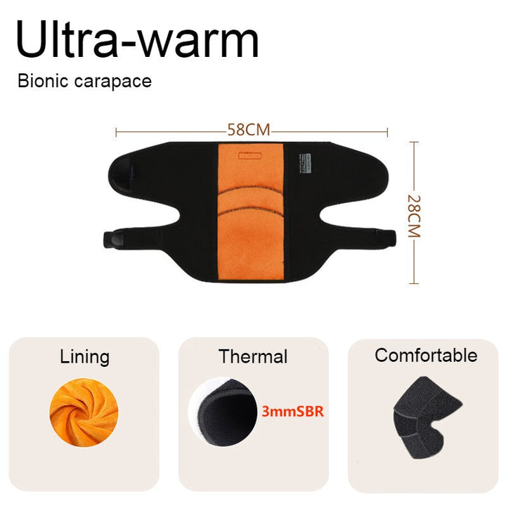 Warmfell™ Thermal Knee Warmers with Fleece Lining and Shell Design