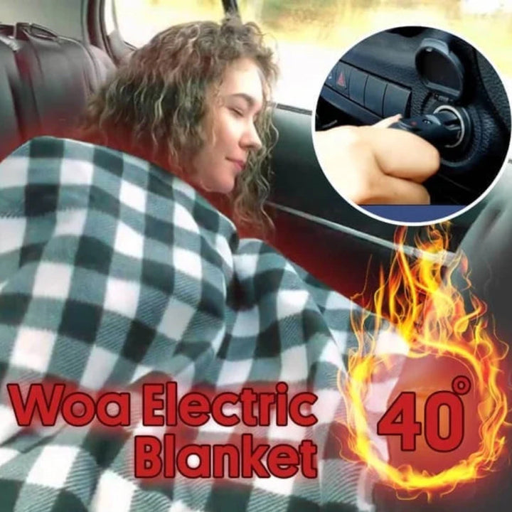 Warmfell™ 12V Car Heated Blanket in Soft Fleece