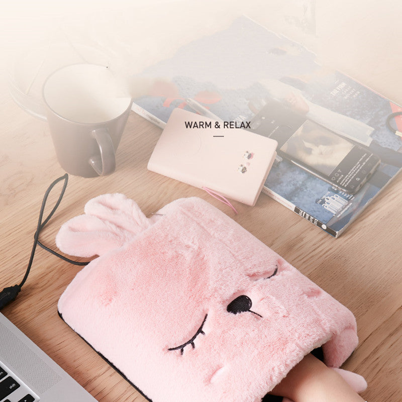 Warmfell™ Heated Mouse Pad with Hand Warmer Pocket