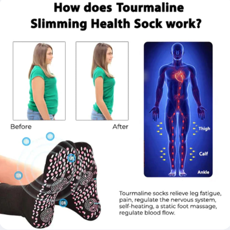 Warmfell™ Self-Warming Tourmaline Acupressure Socks, 2 Pairs