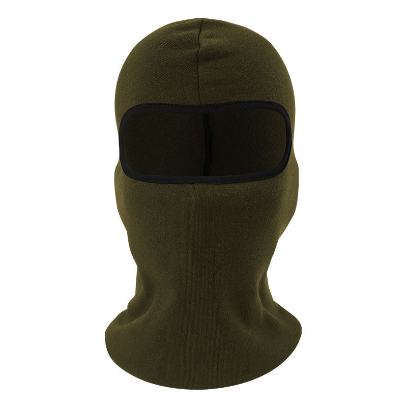 Warm Fleece Balaclava For Skiing And Outdoor Sports, Army Green
