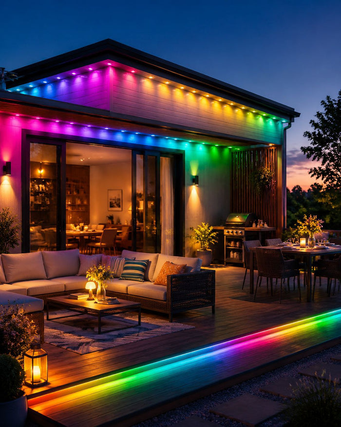 Warmfell Permanent RGB eave lights with app, 15 to 90 m