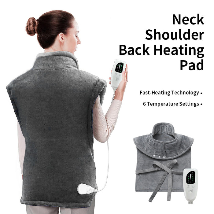 Warmfell Electric Heated Shawl for Neck, Shoulders and Back, 120W