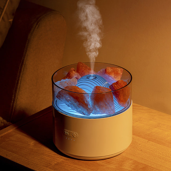 3 In 1 Crystal Salt Aroma Diffuser With Cool Mist And Night Light