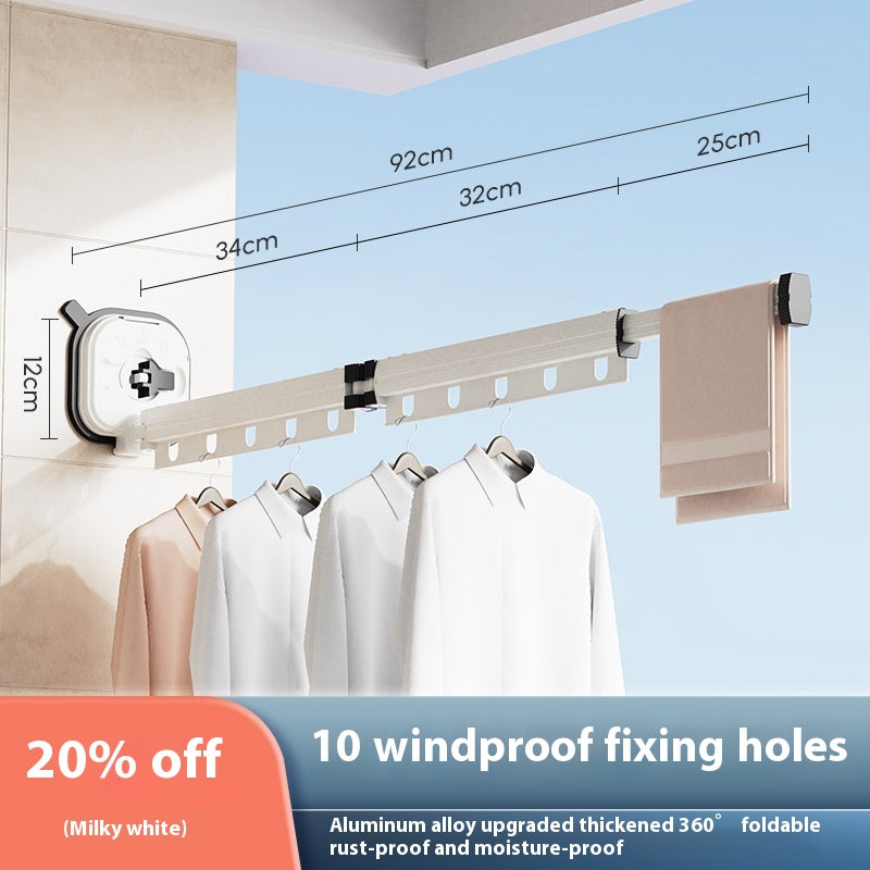 Wall-Mounted Clothes Airer – Folding Aluminium Drying Rack