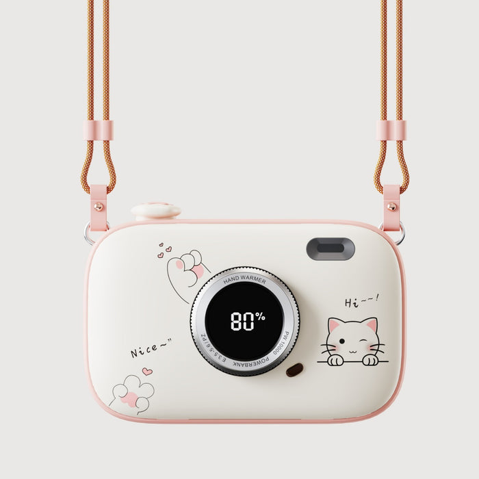 Warmfell Camera Hand Warmer and Power Bank with Lanyard