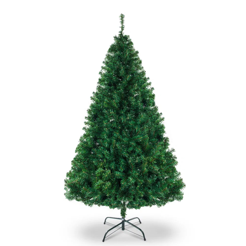 7ft artificial Christmas tree with warm lights