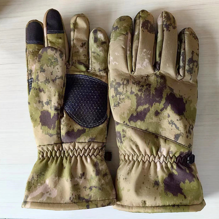 Warmfell Softshell Winter Gloves with Grip Palm and Touchscreen