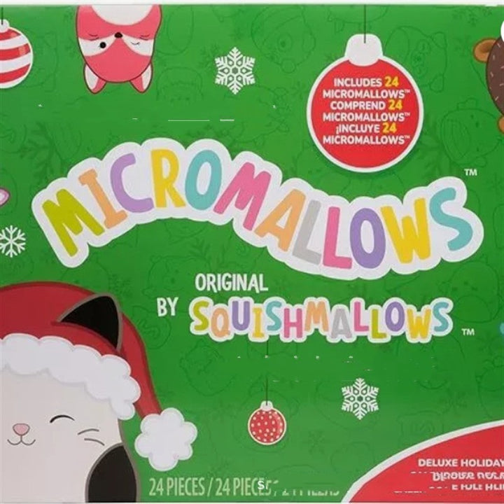 Christmas advent calendar with plush mini characters