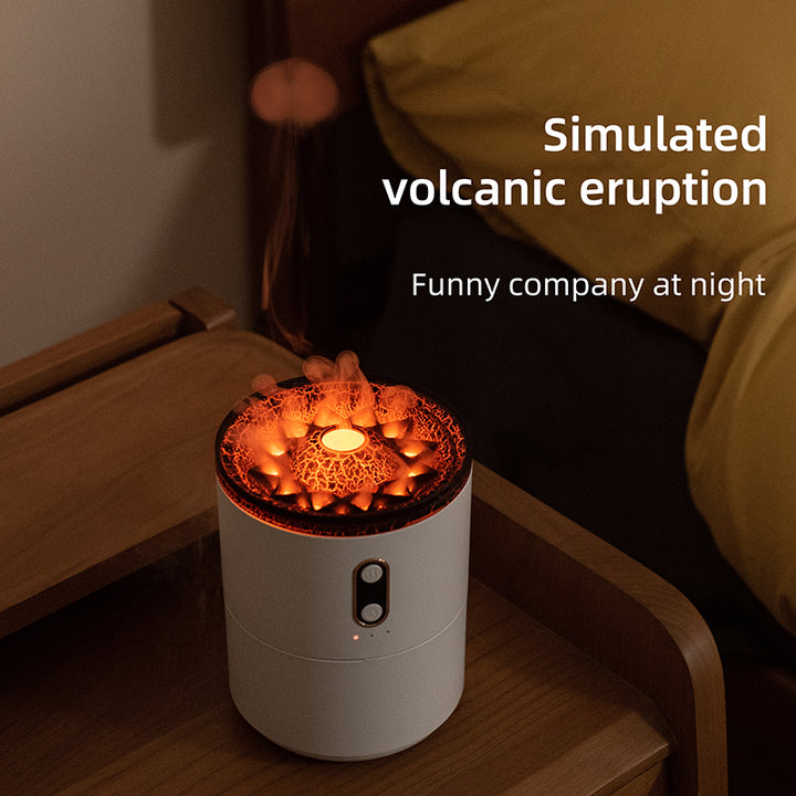 Volcano Flame Diffuser – Jellyfish Mist Humidifier Light
