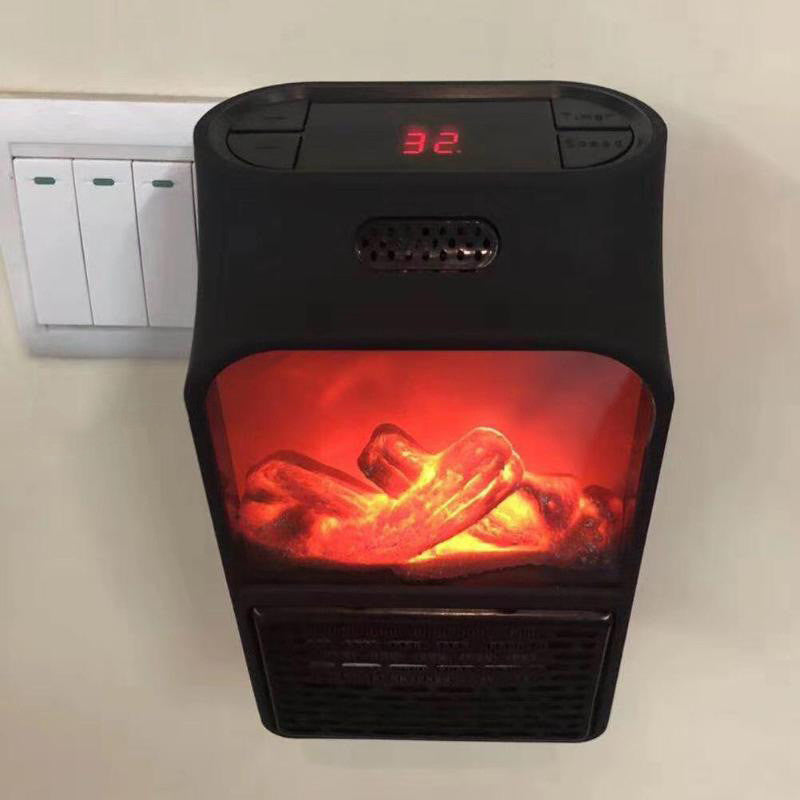 Flame Effect Mini Heater For Home With 3 Gears And 500W
