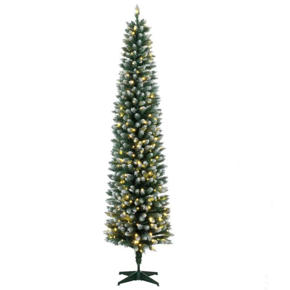 Slim frosted pencil tree with remote