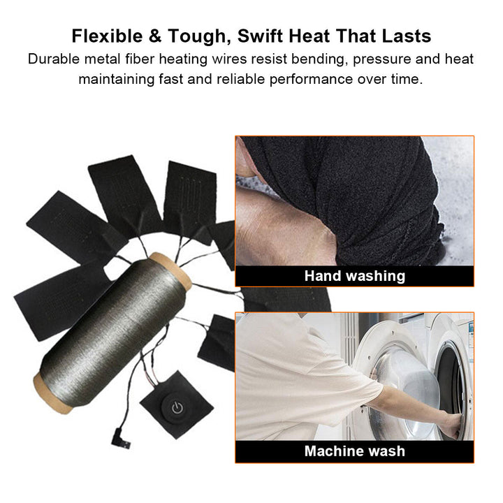 Warmfell™ Quilted 5-Zone Heated Pad with USB Power