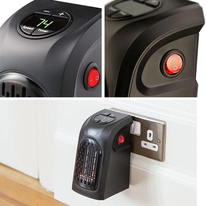 Warmfell™ Wall Socket Ceramic Heater with Adjustable Thermostat