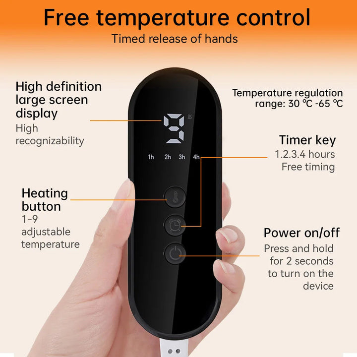 Warmfell™ Plush Electric Foot Warmer With 9 Heat Levels and Remote