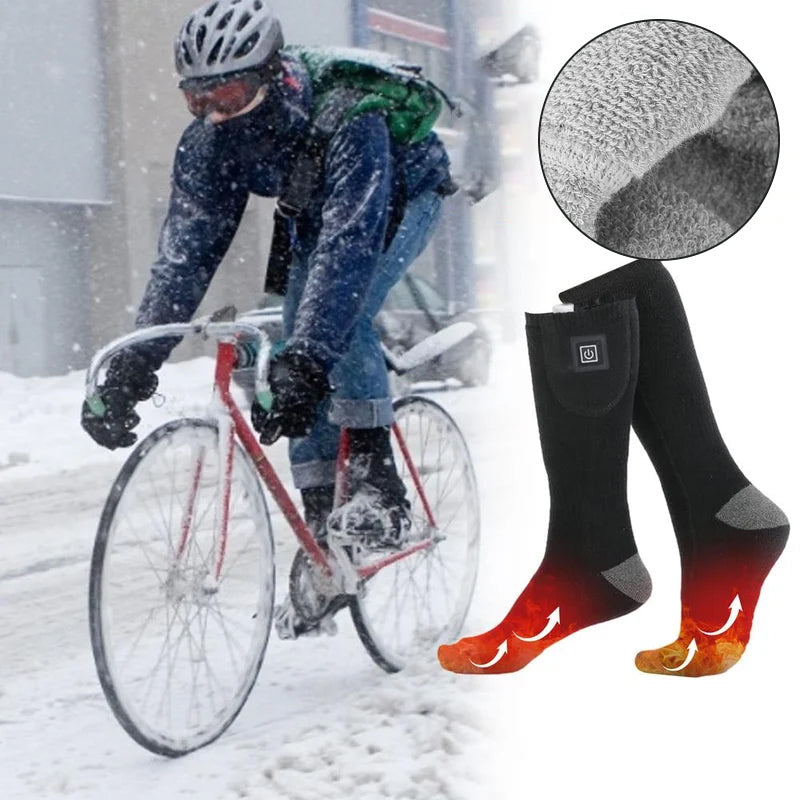 Warmfell™ Rechargeable Heated Socks with Up to 8 Hours of Adjustable Warmth
