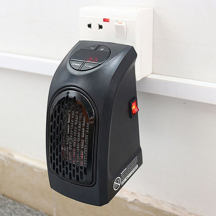 Warmfell™ Mini Wall Plug Heater with Thermostat and Timer