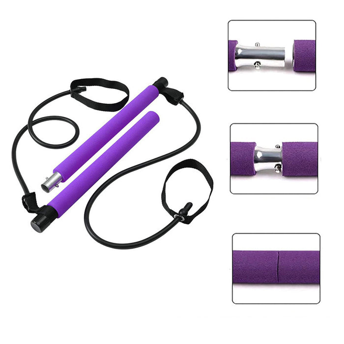 Warmfell Portable pilates bar kit with five band pairs