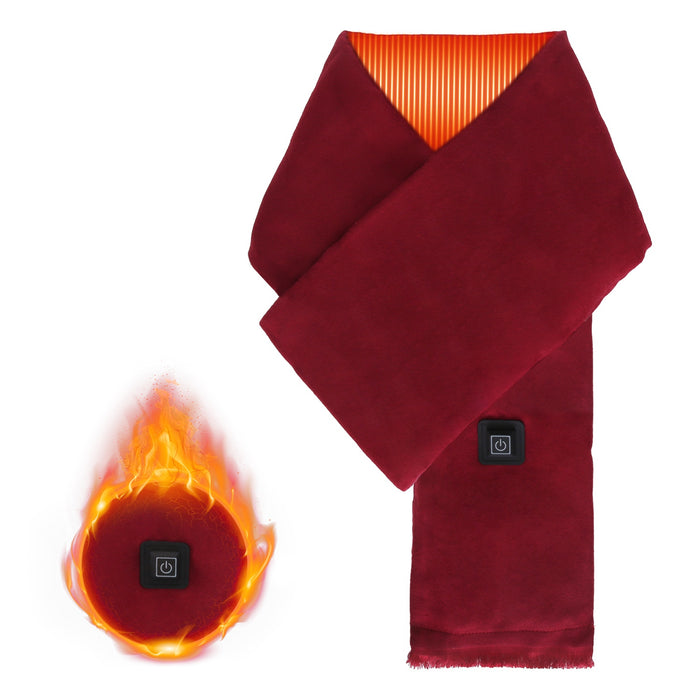 Warmfell USB Heated Scarf with Zipped Pocket for Power Bank