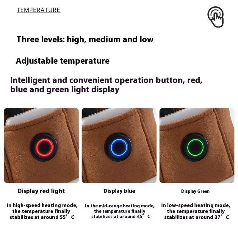 Rechargeable Electric Heated Slippers, Soft Winter Foot Warmers