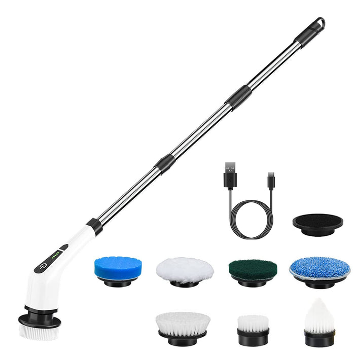 Warmfell Cordless spin scrubber with telescopic arm
