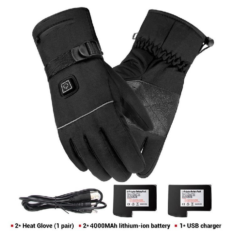 Electric Heated Gloves For Motorcycle Riding With Touch Screen