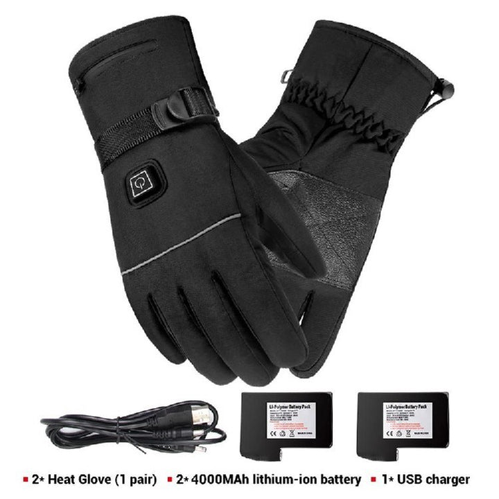 Electric Heated Gloves For Motorcycle Riding With Touch Screen