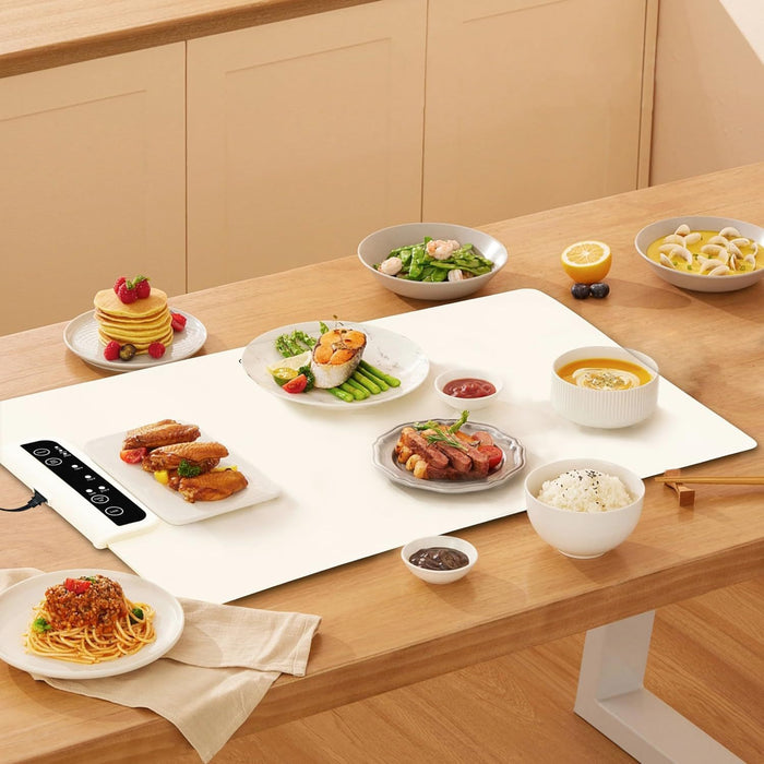Warmfell Roll-Up Food Warming Mat with 3 Temperatures and Timer