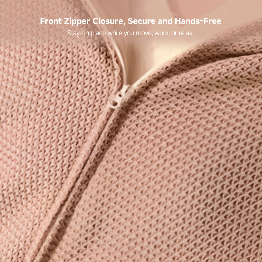 Warmfell™ Heated Hooded Shawl with Zip and 3 Heat Settings