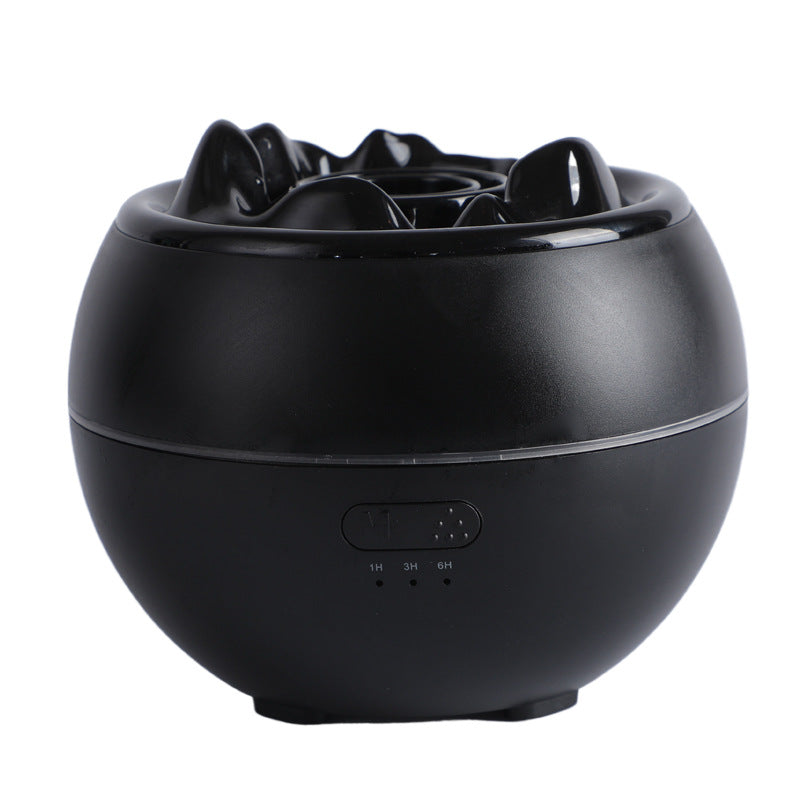 Flame Aroma Diffuser With Timer, 300ml Tank, Cracked Or Plain Style