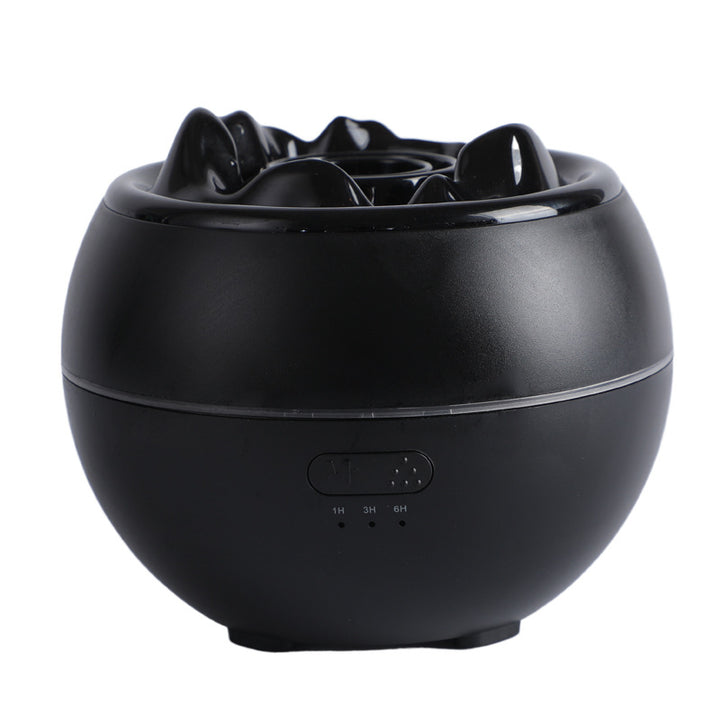 Flame Aroma Diffuser With Timer, 300ml Tank, Cracked Or Plain Style
