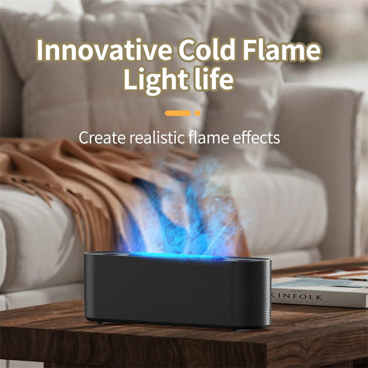 Flame Air Humidifier With Jellyfish Spray, 7 Colours, USB Or US Plug