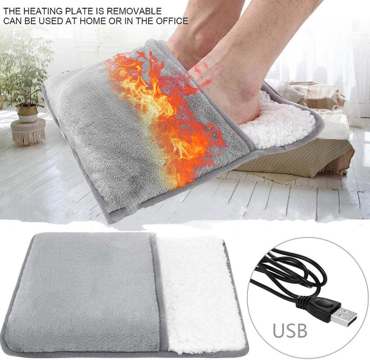 Warmfell™ USB Foot Warmer Cushion in Soft Plush Fabric