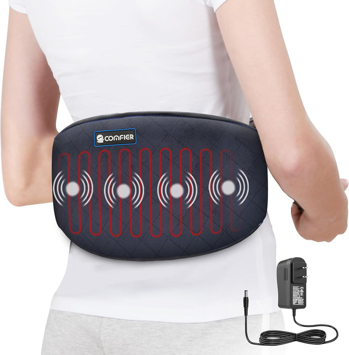 Warmfell™ Heated Back Wrap with 4 Massage Motors and Vibration