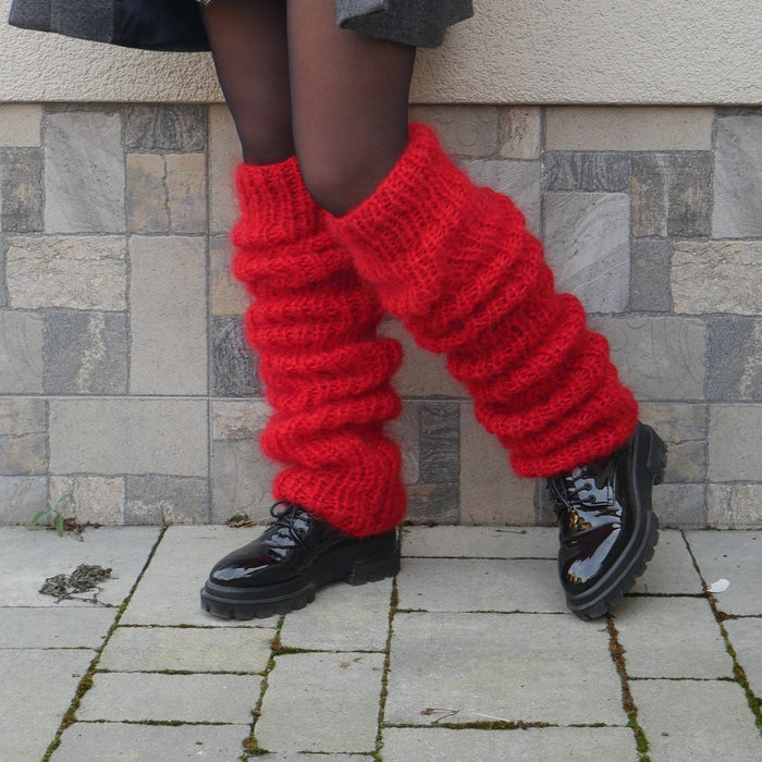 Warmfell Chunky Slouch Leg Warmers in Fluffy Knit