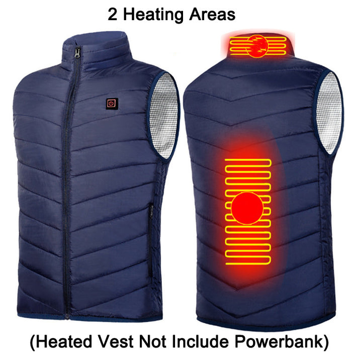 Warmfell USB heated jacket with stand collar and up to nine heat zones