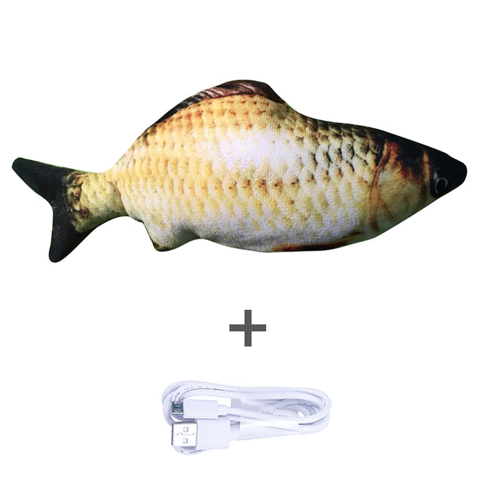 Realistic flopping fish cat toy