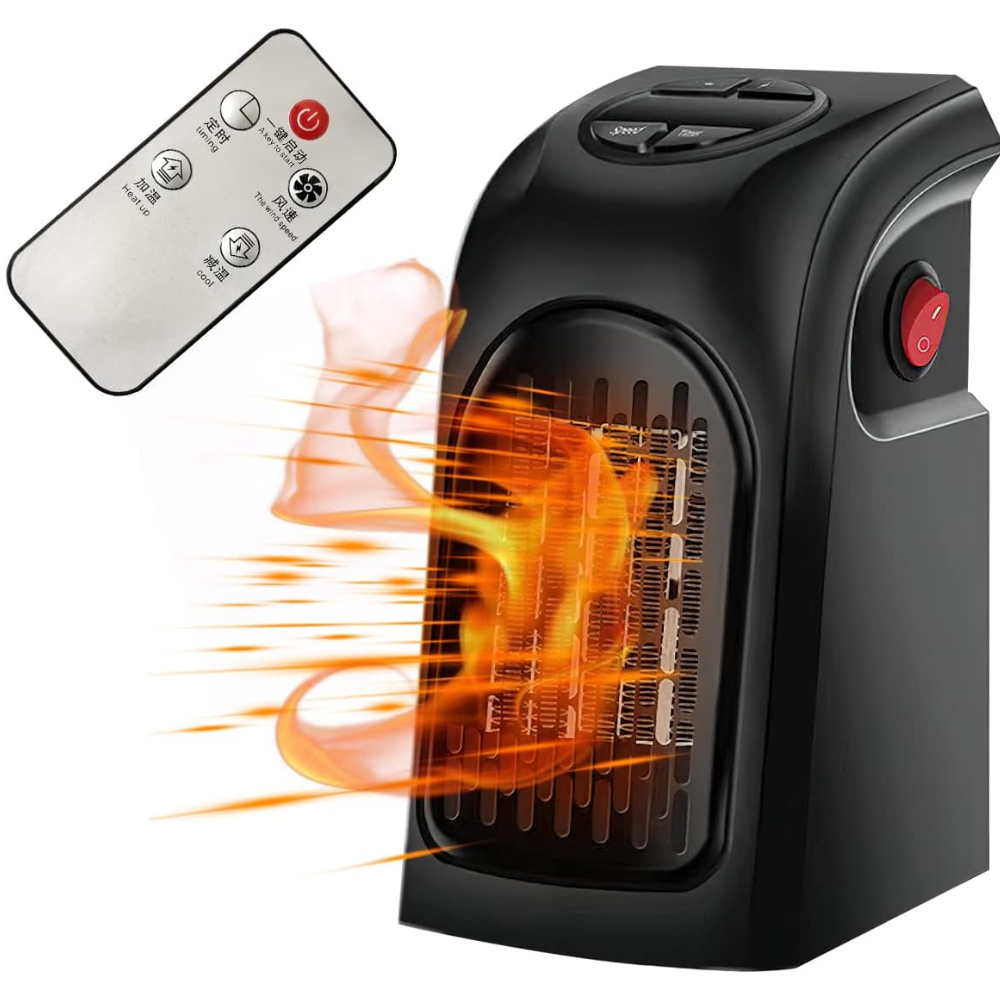 Warmfell™ Wall-Mountable PTC Plug-In Heater with Thermostat